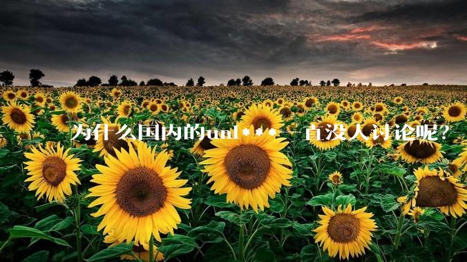 为什么国内的uni***一直没人讨论呢？