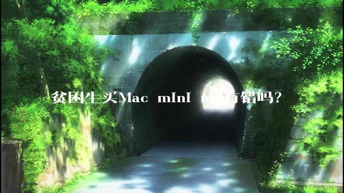 贫困生买Mac mini m4有错吗？